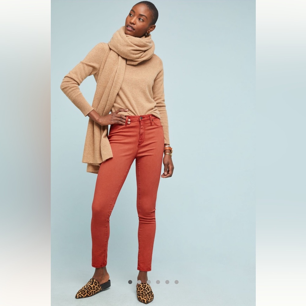 AG Anthropologie High Rise Abbey Ankle Skinny 26R $198 Excellent Condition